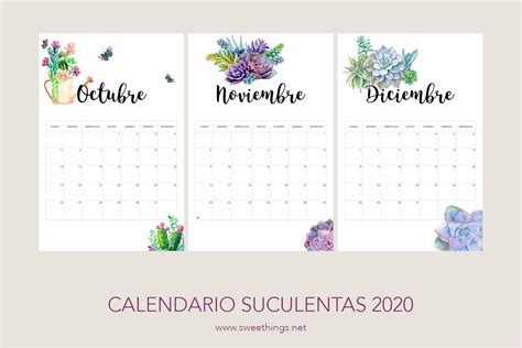 Calendarios 2020 Gratis Para Descargar Calendarios Imprimibles