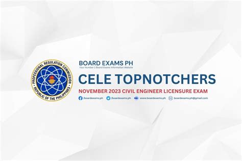 TOPNOTCHERS November 2023 Civil Engineer Licensure Exam CELE Board