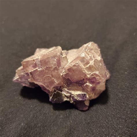 Cubic Fluorite Crystals Showing Well Developed Penetration Twinning And