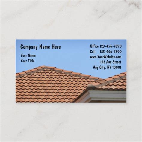 Roofing Business Cards | Zazzle.com