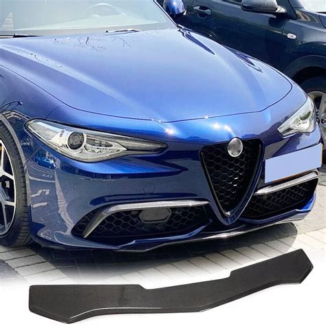 Carbon Prz D Zderzaka Dok Adka Spoiler Alfa Romeo Giulia Sport