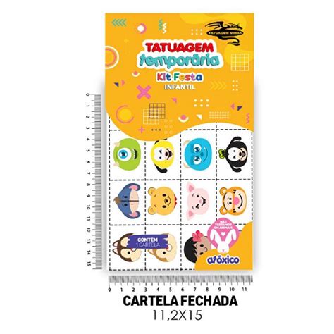 Tatuagem Temporária Infantil Castelo Mágico Kit Festa 32 072 Loja