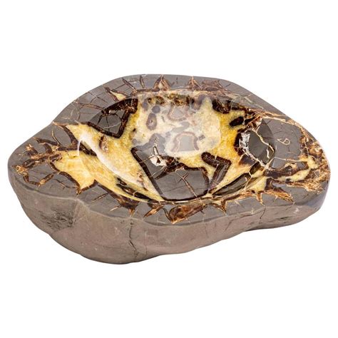 Beautiful One Of A Kind In Organic Shape Septarian Bowl From Utah For Sale At 1stdibs