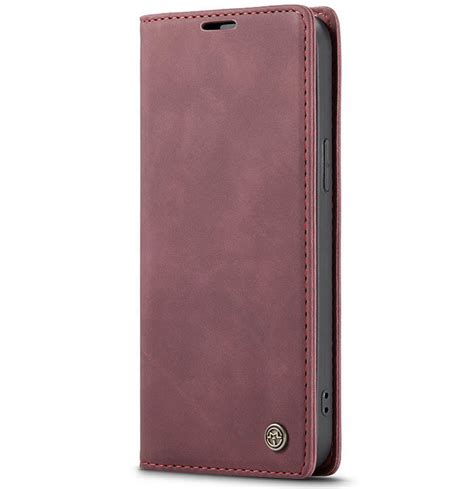 Caseme Iphone 13 Pro Wallet Kickstand Magnetic Case Red