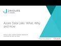 PASS Data Community Summit Talk Azure Data Lake Summit Preview From