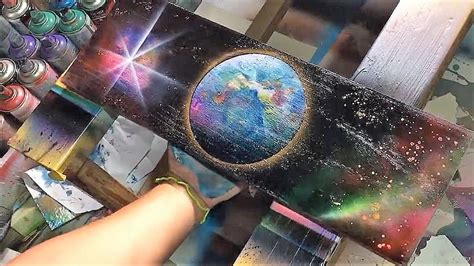 Spray Painting The Moon Fast And Easy By Spray Art Eden Youtube