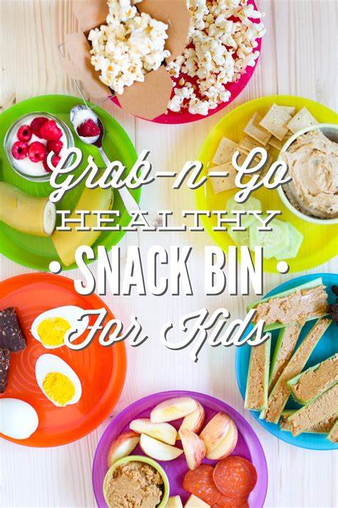 Simplify Snack-Time + Grab-n-Go Healthy Snack Bin for Kids - Live Simply