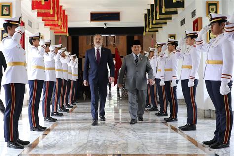 Menhan Prabowo Subianto Terima Kunjungan Menlu Turki H E Mr Hakan