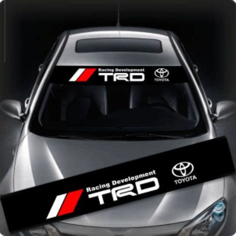 Auto Car Front Windshield Window Banner Decal Sticker For TRD Racing