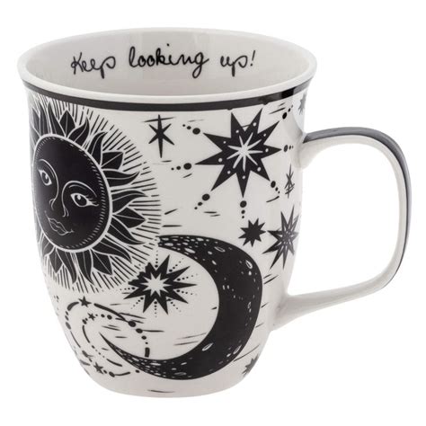 Karma Gifts Oz Black And White Boho Mug Celestial Cute Coffee And