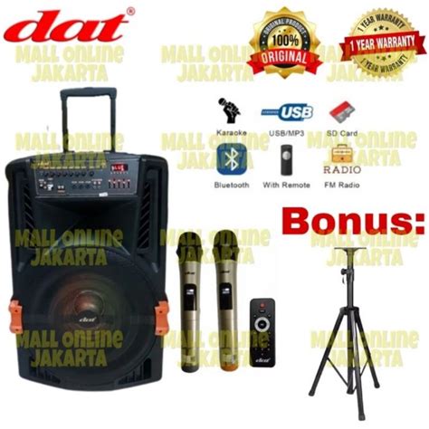 Jual Speaker Aktif Portable Dat 18 Inch Dt1809 Maxi Aktiv Wireless Dt