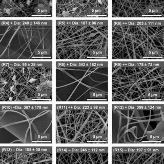 Sem Images Of Electrospun Ca Nanofibers With Diameter For Different