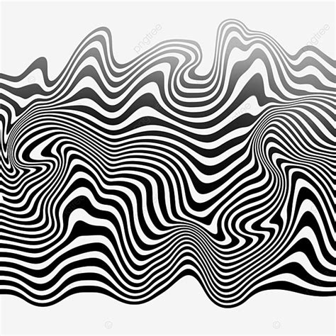 Fondo Abstracto Del Arte Del Arte De La Onda Blanco Y Negro PNG