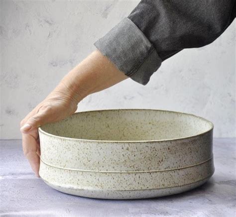 Large ceramic white bowl ceramic serving bowl modern white etsy – Artofit