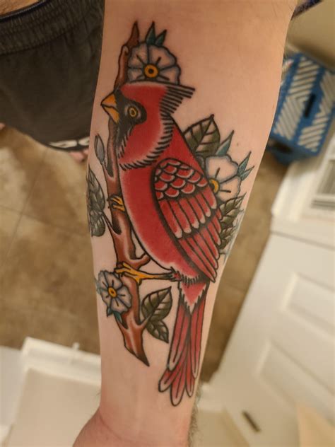 Traditional Cardinal Tattoo