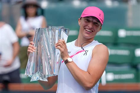 Iga Swiatek Dominates WTA Rankings Defeats Sakkari In Indian Wells