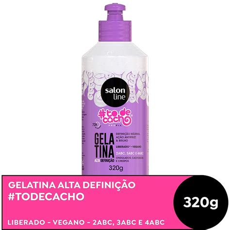 Gelatina Capilar Salon Line To de Cacho Alta Definição 320g eFácil