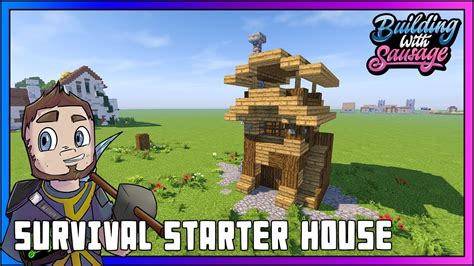 Minecraft Building With Sausage Survival Starter House Minecraft