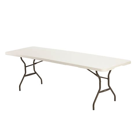 Mesa Tipo Maleta Rectangular Plegable X X Cm Blanco