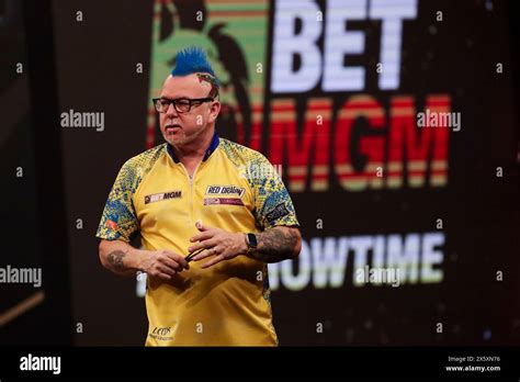 Leeds Uk Th May Peter Wright During The Betmgm Premier