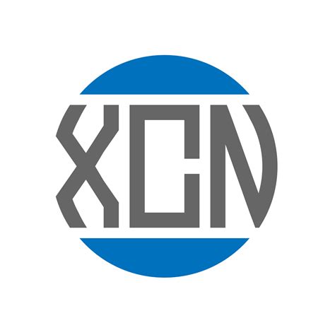 xcn letter logo design  white background xcn creative initials
