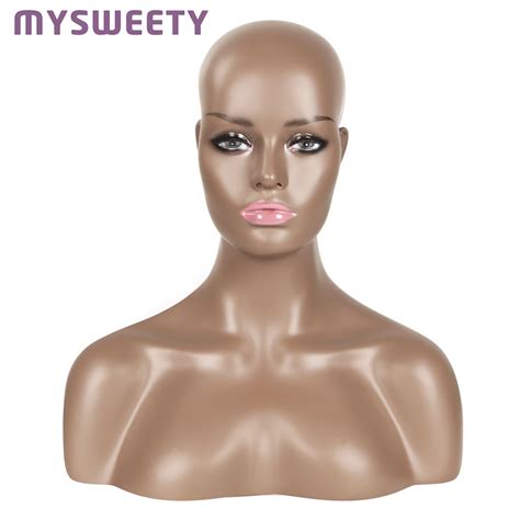 Female Realistic Fiberglass Mannequin Head Bust Sale For Wig Jewelry