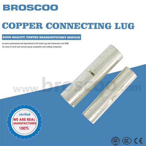 Durable Electrical Cable Terminals Gty Type Copper Joint Non Insulated