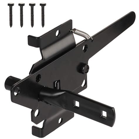 JIAHOO Post Mount Gate Latch For Wooden Fence Duty Self Locking Gate