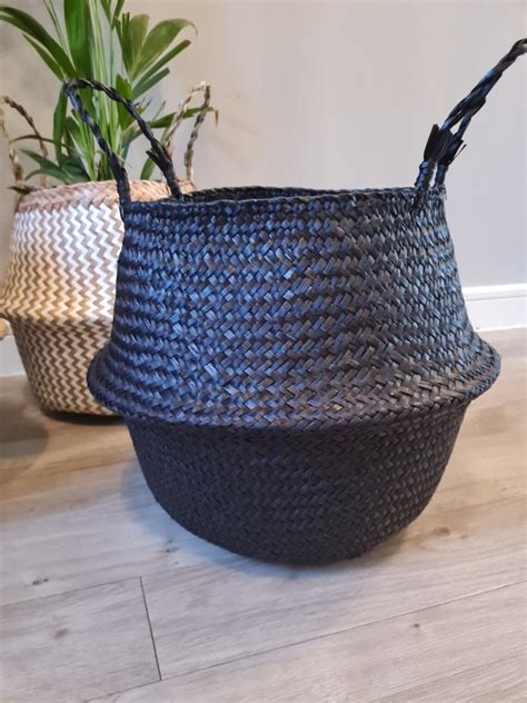 Belly Basket Styles Seagrass Water Hyacinth Storage Etsy