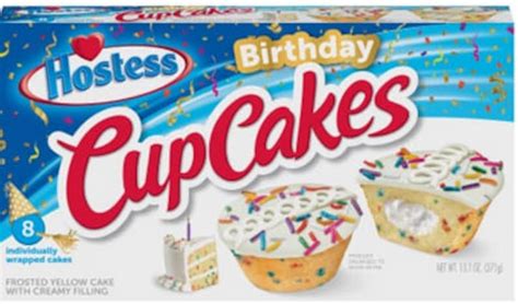 Birthday Cake Pack 2 Little Debbie Birthday Cake And 2 Hostess Birthday Cupcakes Etsy