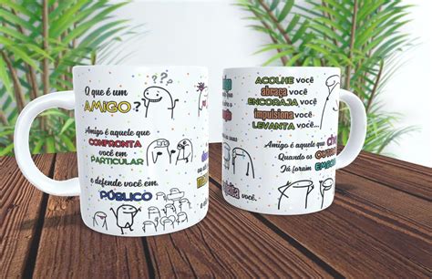 Arte Digital Caneca Flork o Que É Um Amigo Elo7