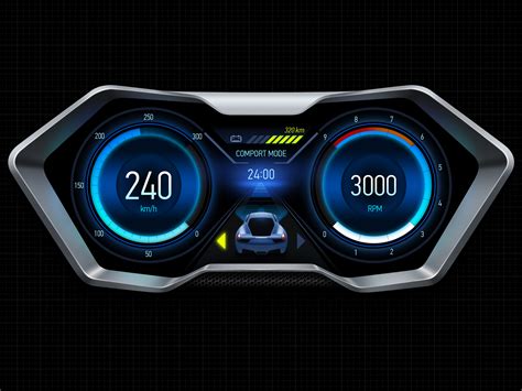 Exotic Car Dashboard Design by Park Wonjin