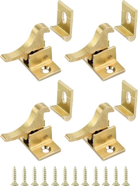 Extra Heavy Duty Elbow Catch Polished Brass Cabinet And Furniture Door Catches