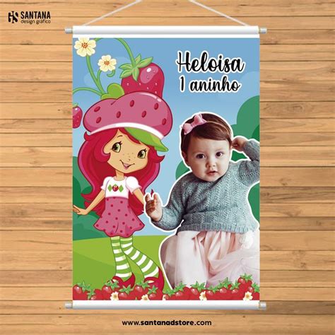 Banner Festa Infantil Personalizado Moranguinho Banner