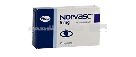 Norvasc 5 Mg X 30 Compr 5mg Pfizer Europe Ma Eei Vezi Prospectul Pfarma Ro