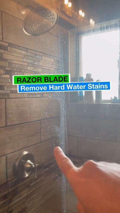 Cleaning Tips Removing Hard Water Stains From Glass Shower Doors Youtube