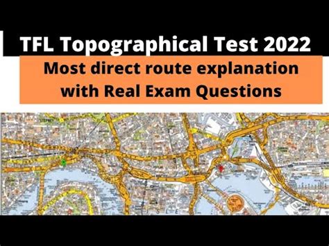 Tfl Topograhical Test Most Direct Route Explanation With Real Exam