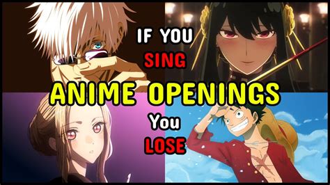 Try Not To Sing Or Dance Anime Opening Edition YouTube