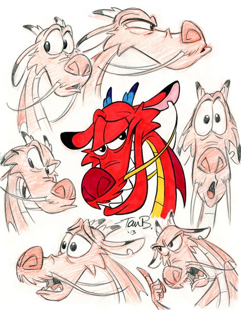 Mushu Sketch By Kcbrookster On Deviantart