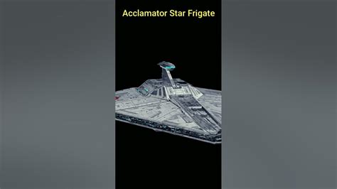 Star Wars Acclamator Star Frigate Youtube