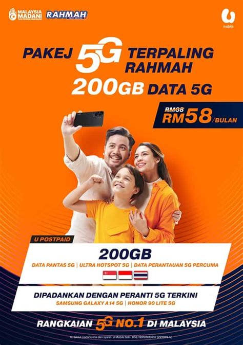 Pakej 5G RAHMAH Pelan Internet Promosi Telefon Pintar 5G