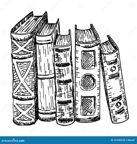 Stack Of Sketch Textbooks Isolated On White Vintage Hand Drawing Pile