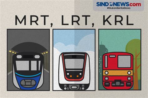 Transportasi Berbasis Rel Ini Perbedaan Mrt Lrt Dan Krl Merdekacom Images