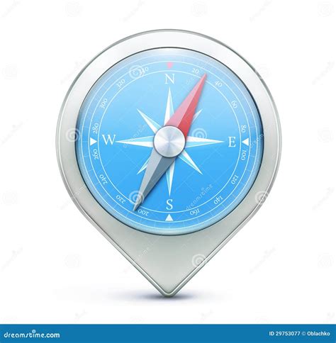 Blue Compass Stock Vector Illustration Of Classic Element 29753077