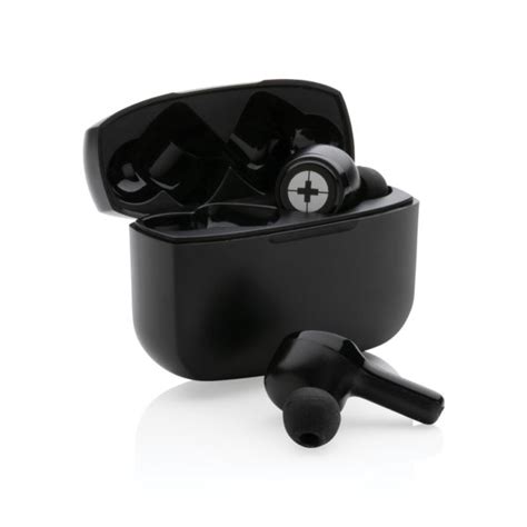 ANC TWS earbuds, black - Swiss Peak