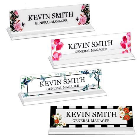 Buy Custom Acrylic Name Plate For Desk Office Personalized Desk Name