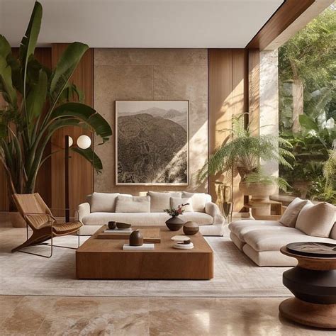 A Living Room Filled With Furniture And Plants