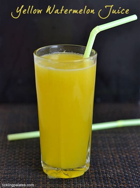 Yellow Watermelon Juice Recipe Tickling Palates