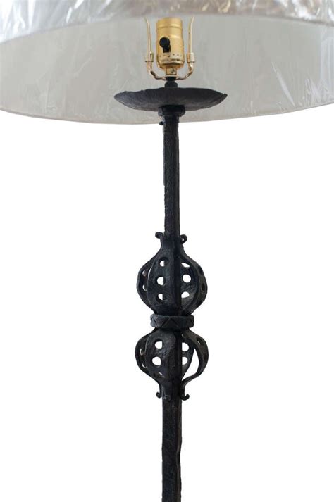 Black Wrought Iron Floor Lamp At 1stDibs Black Wrought Iron Floor Lamps