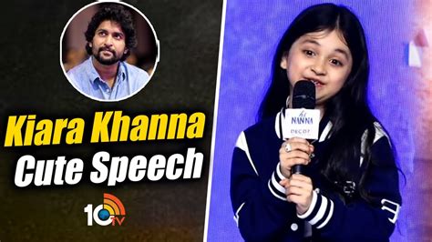 Kiara Khanna Cute Speech At Hi Nanna Teaser Launch Event Nani